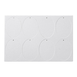 Vonná visačka do auto pro sublimaci - oválná