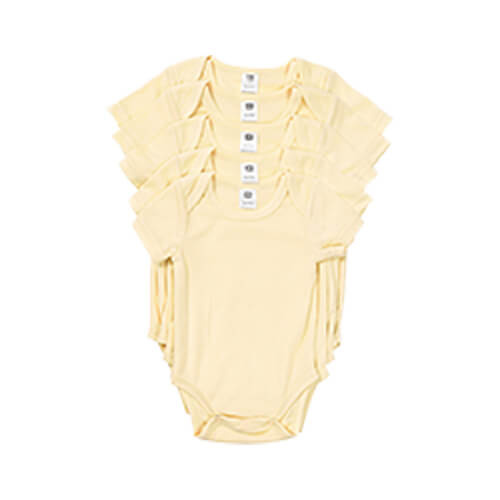 Dětské žluté body s krátkým rukávem pro sublimaci