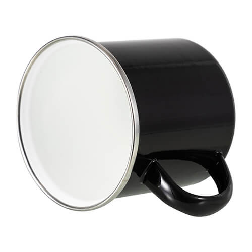 Kovový hrnek o objemu 360 ml pro termotransfer - černý