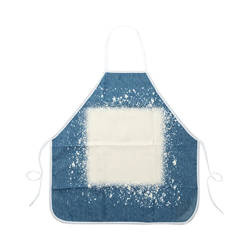 Bělená lněná zástěra Starry Denim pro sublimaci