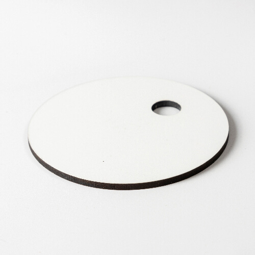 Vláknitá jmenovka pro hrnek 780 / 900 / 1050 / 1260 ml pro sublimaci - kolečko