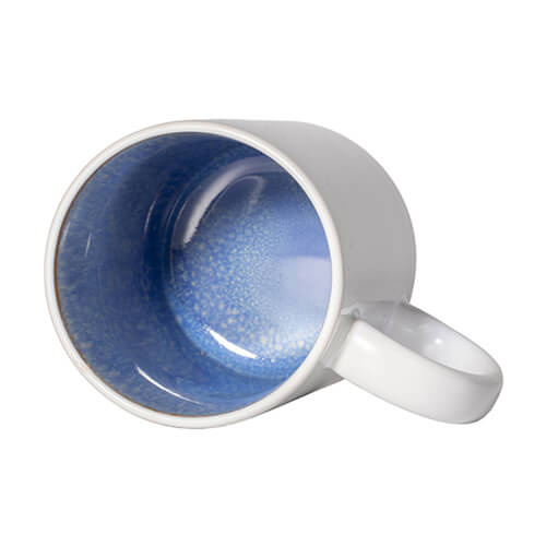Hrnek o objemu 330 ml s glazovaným vnitřkem pro sublimaci - světle modrý