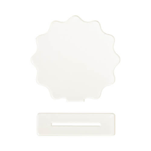 Akrylový rám QR kód pro sublimaci - květina