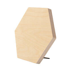 Šestihranný překližkový rámeček na fotografie pro sublimaci - 17,8 x 20,3 cm