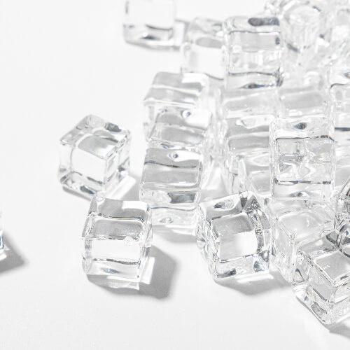 Umělé kostky ledu - bezbarvé