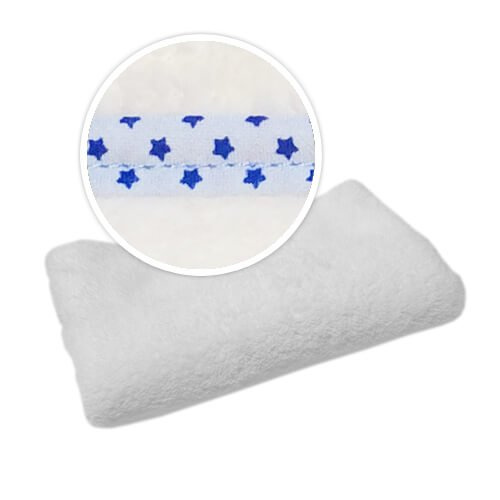 Deka s lemováním v modrých hvězdách Sublimace