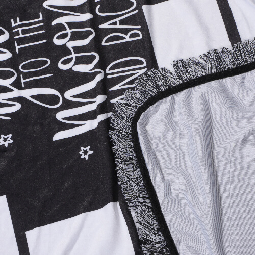 Plyšová deka 150 x 100 cm s fotopanely pro sublimaci - 14 panelů