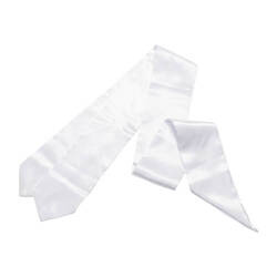 Bílá kravata 130 x 10 cm (pro sublimaci)