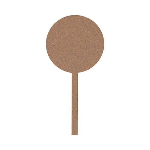 Informační cedule z dřevovláknitých desek pro sublimaci - kruh