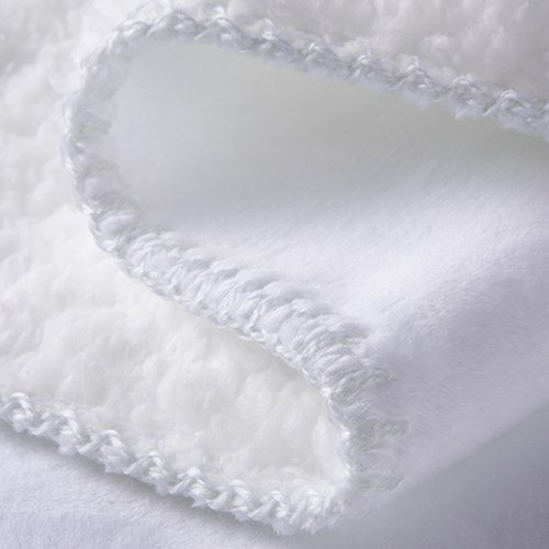 Deka Minky s podšívkou Sherpa pro sublimaci - bílá