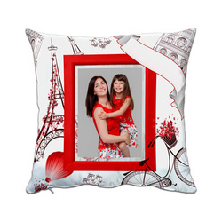 Dvoubarevný povlak na polštář z mikrovlákna 38 x 38 cm pro sublimaci - Paris