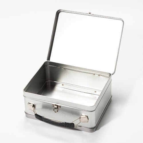 Kovová krabička na oběd pro sublimaci - stříbrná