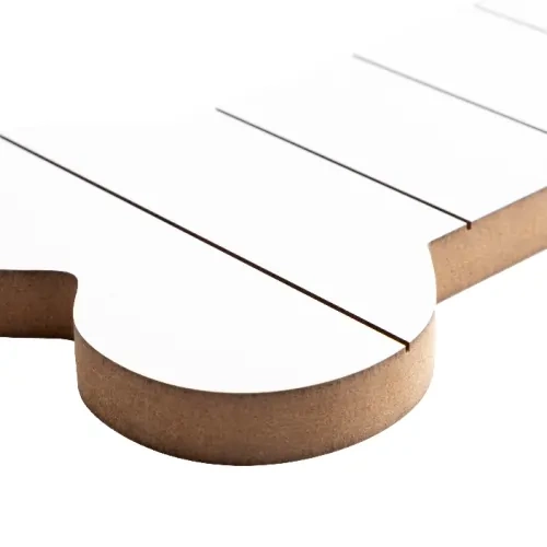 MDF fotorámeček ve tvaru kosti, pruhovaný, 25,4 x 12,7 cm