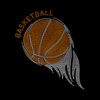 Velký zirkonový plech pro termotransfer - basketbal