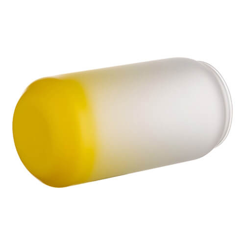 550 ml matné sklo pro sublimaci - žlutý gradient