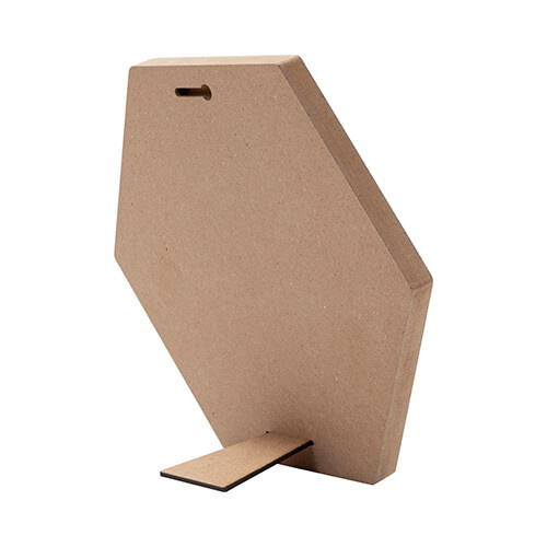 Šestihranný rámeček na fotografie z MDF pro sublimaci - 22,8 x 25,4 cm