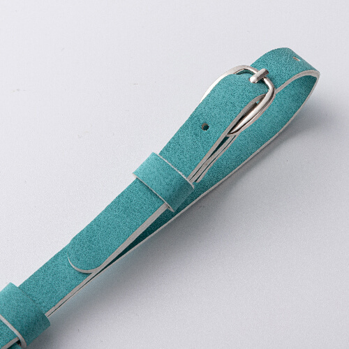 Kožená visačka na zavazadla / pouzdro AirTag pro sublimaci - zelená