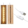 Podstavec LED lampy - obdélníkový 15 cm - teplé světlo