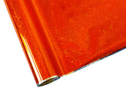 Vzorovaná fólie pro horkou ražbu - Glitter Orange