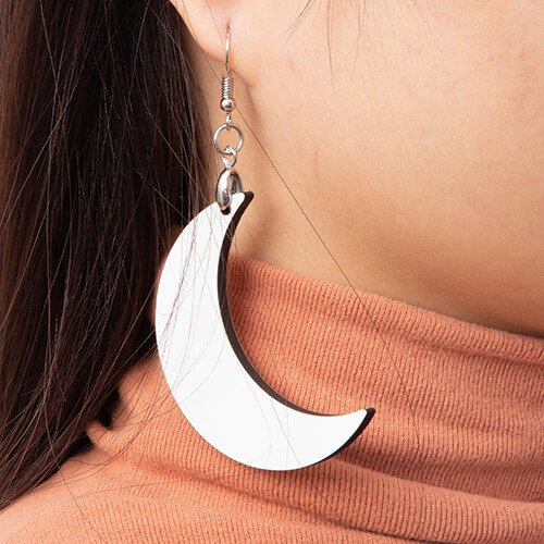 MDF náušnice pro sublimaci - měsíc