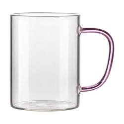 Sklenice 450 ml s růžovým uchem (sublimace)