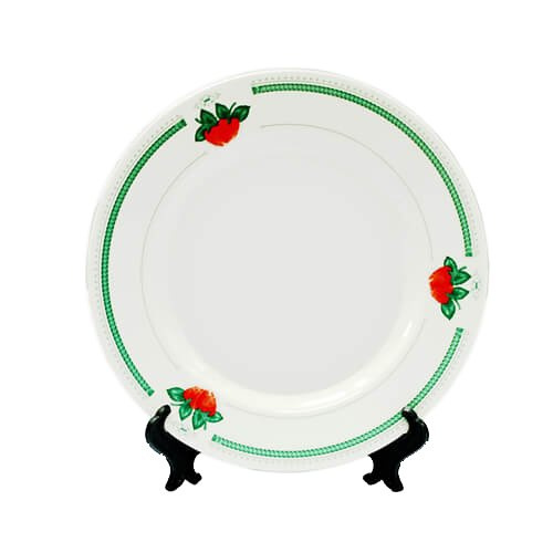 Keramický talíř 18 cm s barevným ornamentem s podstavcem (pro sublimaci)