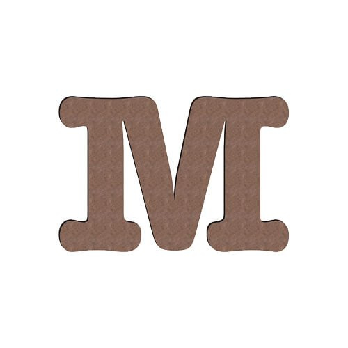 Dekorativní písmeno z MDF pro sublimaci 10 cm M