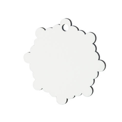 Vánoční stromek dekorace přívěšek sněhová vločka MDF sublimační tepelný přenos