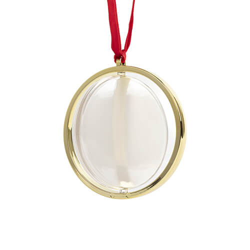 Otočná ozdoba na vánoční stromek pro sublimaci - zlatá