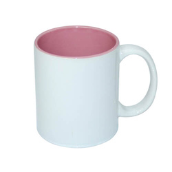 Hrnek 330 ml s růžovým vnitřkem (JS Coating pro sublimaci)