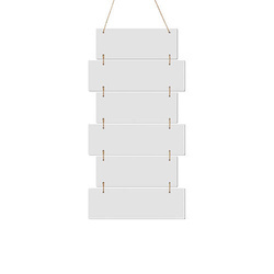 Šest závěsných rámů MDF pro sublimaci