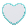 Silikonové víčko na brčko Ø 0,8 / 1 cm pro sublimaci - zelené srdce