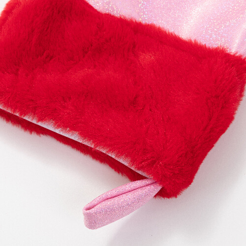 Třpytivá vánoční ponožka pro sublimaci - růžová