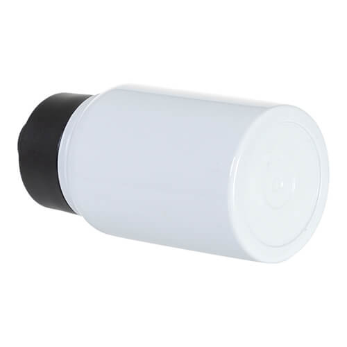 500ml láhev na vodu se širokým hrdlem a sklopnou rukojetí pro sublimaci - bílá