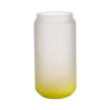 550 ml matné sklo pro sublimaci - limetkově zelený gradient