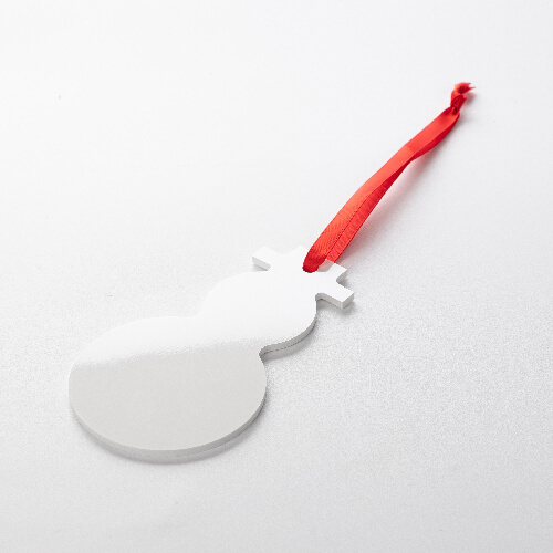 Plastový přívěsek pro sublimaci - sněhulák