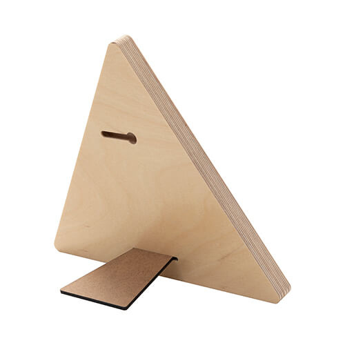 Trojúhelníkový překližkový rámeček na fotografie pro sublimaci - 17,8 x 20,3 cm