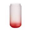 550 ml matné sklo pro sublimaci - červený gradient