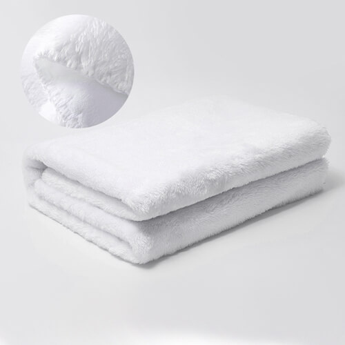 Deka z mikrovlákna a arktického rouna pro sublimaci - bílá