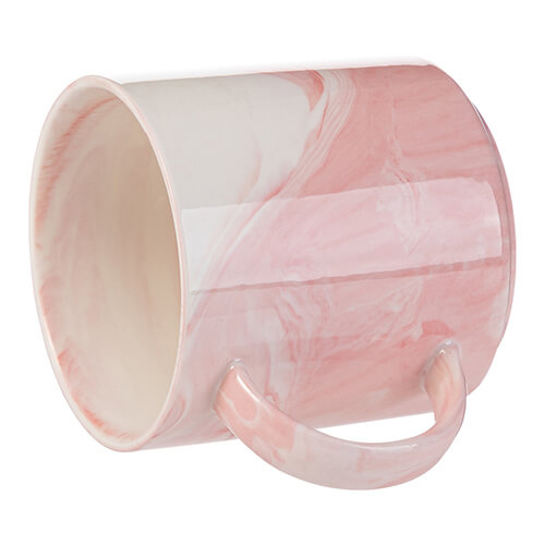 Hrnek 350 ml pro sublimaci - růžový mramor