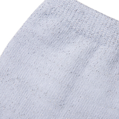 Ponožky 22 cm pro sublimaci - stříbrné třpytky