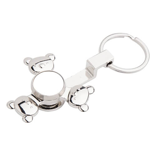 Kovová klíčenka - spinner pro sublimaci - Panda