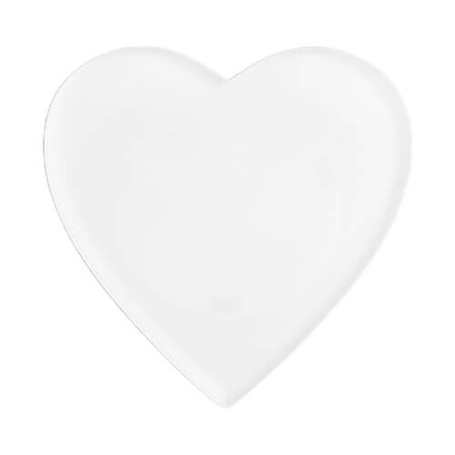 Akrylový odznak s barevným LED podsvícením pro sublimaci - srdce