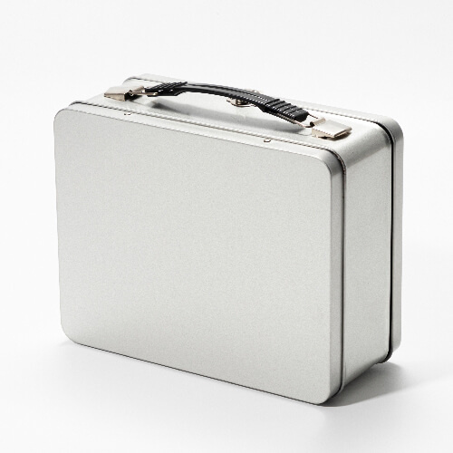 Kovová krabička na oběd pro sublimaci - stříbrná