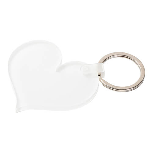 Akrylová klíčenka pro sublimaci - srdce