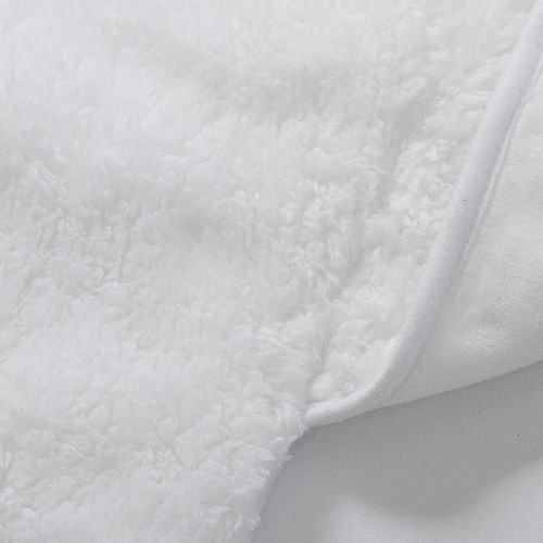 Deka Minky s kapucí pro sublimaci - bílá