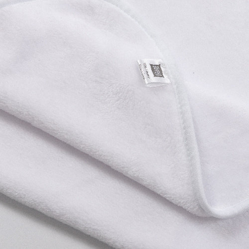 Deka Minky s kapucí pro sublimaci - bílá