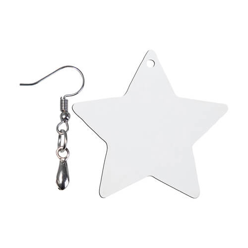 MDF náušnice pro sublimaci - hvězda