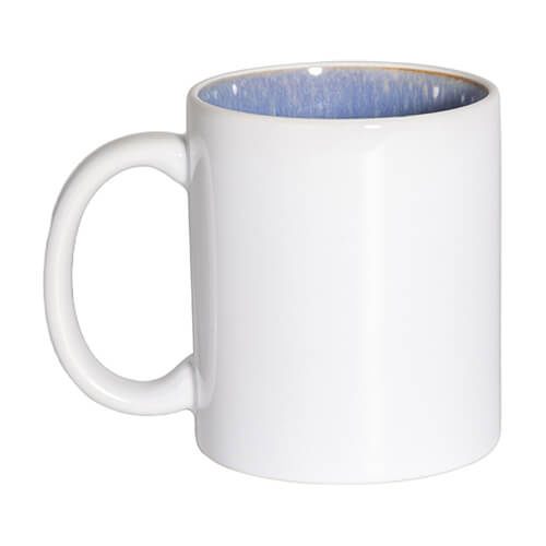 Hrnek o objemu 330 ml s glazovaným vnitřkem pro sublimaci - světle modrý