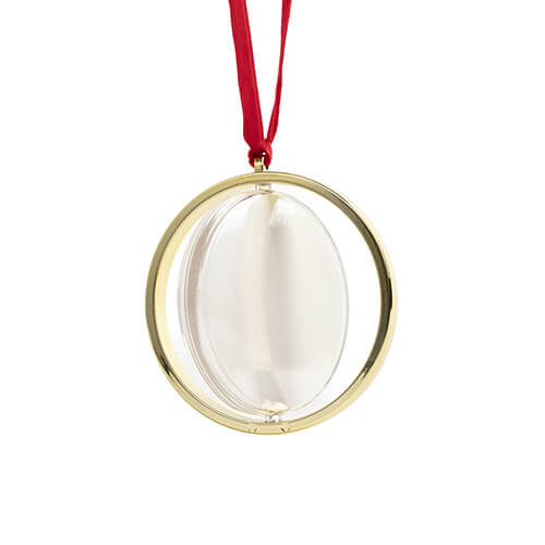 Otočná ozdoba na vánoční stromek pro sublimaci - zlatá